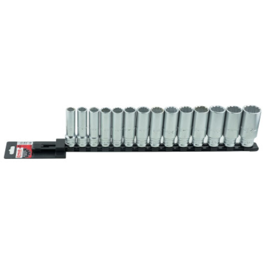 LB WorkTool´s Steckschlüsseleinsätze Set 12 KANT, 1/2'' 12-13-14-15-16-17-18-19-20-21-22-23-24-27 mm