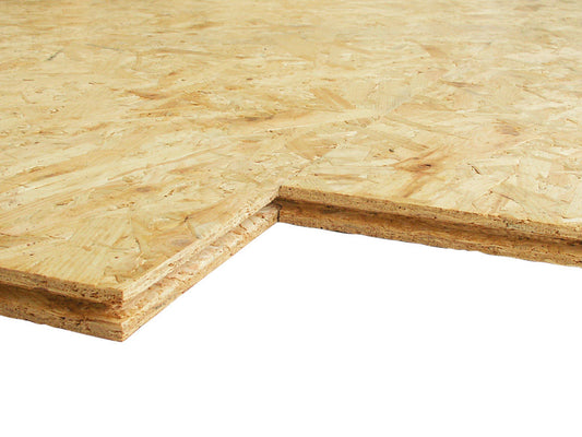 OSB-Platte 2500x625mm | OSB 3 | DIN EN 300 | SuperFinish | 4-seitige Nut-und-Feder-Verbindung | Formaldehydfreie Verleimung
