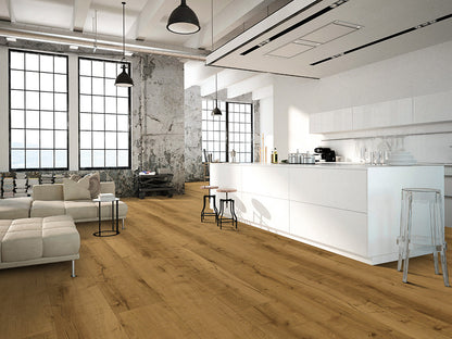LB Floor Eiche Designboden Eiche Natur – 6 x 240 x 1524 mm, 2,19 m², Rigid SPC, inkl. 1,0 mm Kork-Trittschall