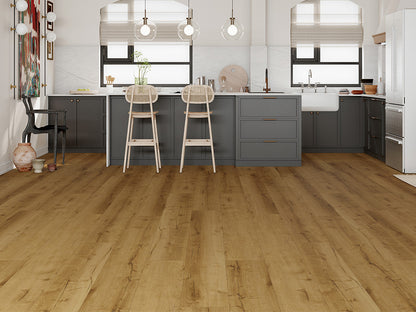 LB Floor Eiche Designboden Eiche Natur – 6 x 240 x 1524 mm, 2,19 m², Rigid SPC, inkl. 1,0 mm Kork-Trittschall