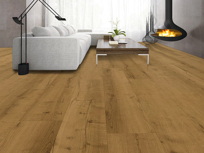 LB Floor Eiche Designboden Eiche Natur – 6 x 240 x 1524 mm, 2,19 m², Rigid SPC, inkl. 1,0 mm Kork-Trittschall